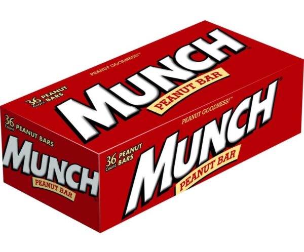Munch Peanut Candy Bar 1.42oz 36ct